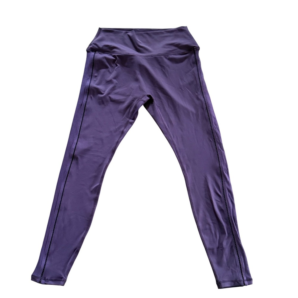 NEW NWOT Curves N Combatboots Purple Plum High Waist Leggings Womens‎ L Large